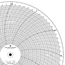 Graphic Controls Pw  00213824 12H Chart, 9.938 In, 0 To 100, 0.5 Day, Pk100