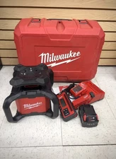 Milwaukee 3701-21 M18 Red Rotary Laser Level Kit with Receiver