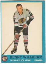 1962-63 Topps NHL # 39 Ken Wharram CHI Black Hawks VG-EX toEX! NO U.S. SHIPPING!