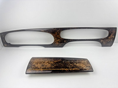 04-09 Jaguar XJ8 VDP X358 Dashboard  Wood Veneer Trim Set of 2 5W9MF044D70AA OEM