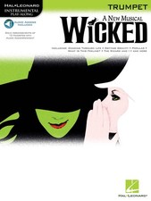 Wicked Musical for Trumpet Solo Sheet Music Songs Play-Along Book Online Audio