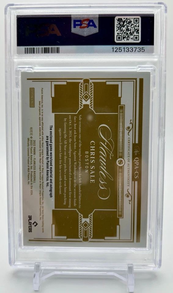 Panini Flawless #QPA-CS 2022 venta Chris 1/1 (AU, MEM) 🔥PSA7🔥 ¡Uno de uno! Foto 3 de 3