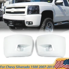 Front Bumper End Cap For 2007-2013 Chevrolet Silverado 1500 Summit White