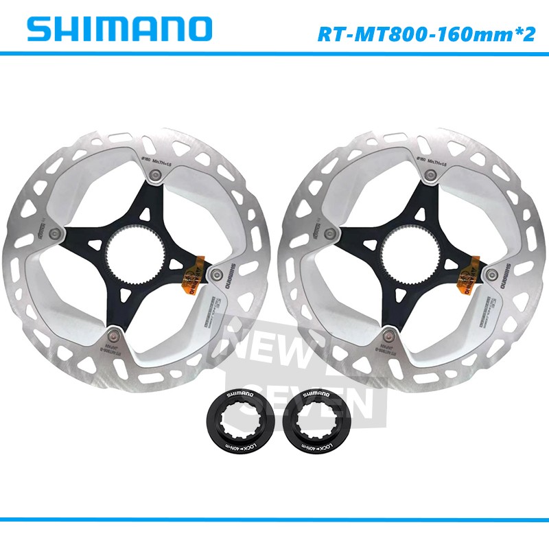 1/2pcs Shimano Deore XT RT-MT800-S 160mm Centerlock Disc Brake Rotor In Bulk