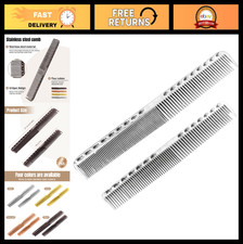 2-Pack Colorful Stainless Steel Fine Tooth Combs, Salon Hair Styling Tool for Al
