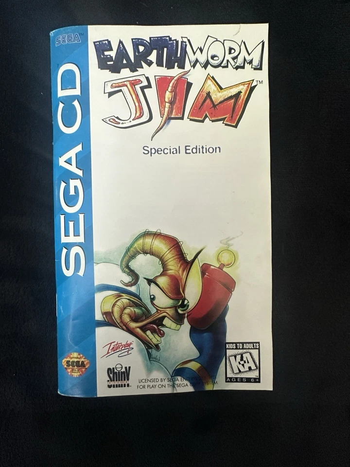 Earth Worm Jim: Special Edition (Sega CD, 1995) Case and Manual Only - Image 4 of 4
