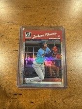 2023 Donruss Jackson Chourio #243 Voltage Milwaukee Brewers 15/25 READ