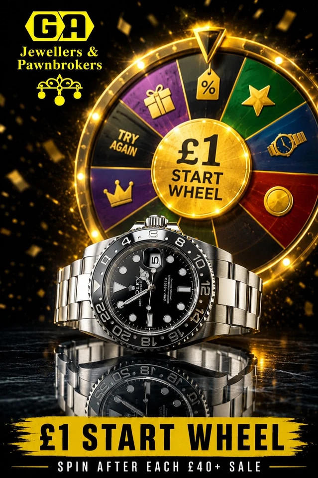 🔴 Luxury Watches, Gold & Silver Jewellery, £1 Starts & SPIN THE WHEEL!🔴