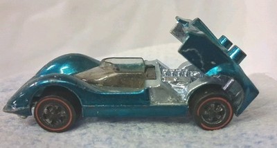 Hot Wheels Redline CHAPARRAL 2G Aqua / Black Interior USA 1968  No Spoiler