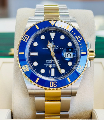 Rolex Submariner 41mm 126613LB Steel 18k Gold Oyster Bracelet Blue Bezel UNWORN