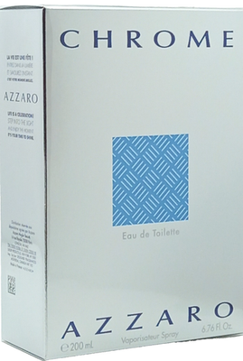 AZZARO CHROME EAU DE TOILETTE SPRAY FOR MEN 6.7 Oz / 200 ml JUMBO