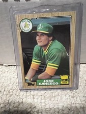 1987 Topps JOSE CANSECO GOLD CUP #620 Topps All-Star Rookie Athletics