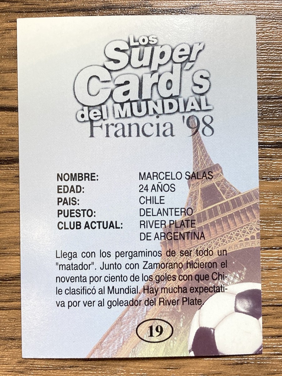 Los Super Card's del Mundial Francia 98 France World Cup Card