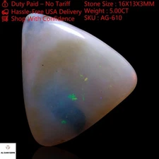 Natural Trillion Fire Opal Cabochon Top Quality Gemstone 5.00 Cts 16x13x3 mm