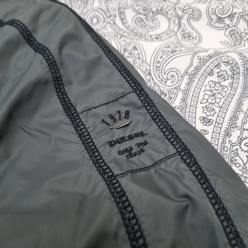 Diesel Men’s Moto Bomber Jacket — Small / Green / Y2K Avant Garde / Full Zip - Image 4 of 4