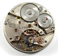 Vintage Waltham Grade 630 16s 17J OF Pocket Watch Movement lot.v8