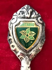 Souvenir Spoon Ontario Trillium Flower Windsor Emblem GGG Canada
