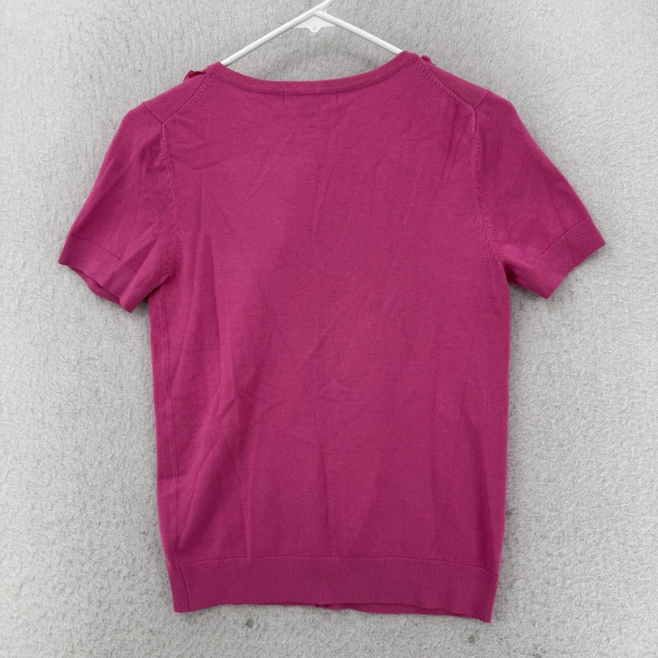 Nuevo con etiquetas Cárdigan Grace Elements Top Mujer Pequeño Rosa Rosas Manga Corta Abotonada Foto 2 de 4