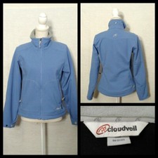 Cloudveil Softshell Jacket Women's Sm. Blue Full Zip, Fleece Lined Inv#z1181