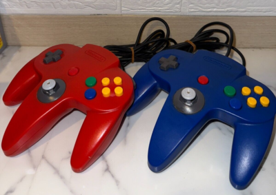 Nintendo 64 controller N64 Used item Made in Japan red & blue