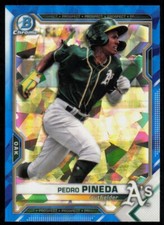 2021 Bowman Draft Chrome Sapphire Pedro Pineda Oakland Athletics #BDC-65