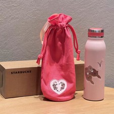 New 2025 Starbucks China 15oz SS Thermal Cup With Handbag Valentine's Day Gift