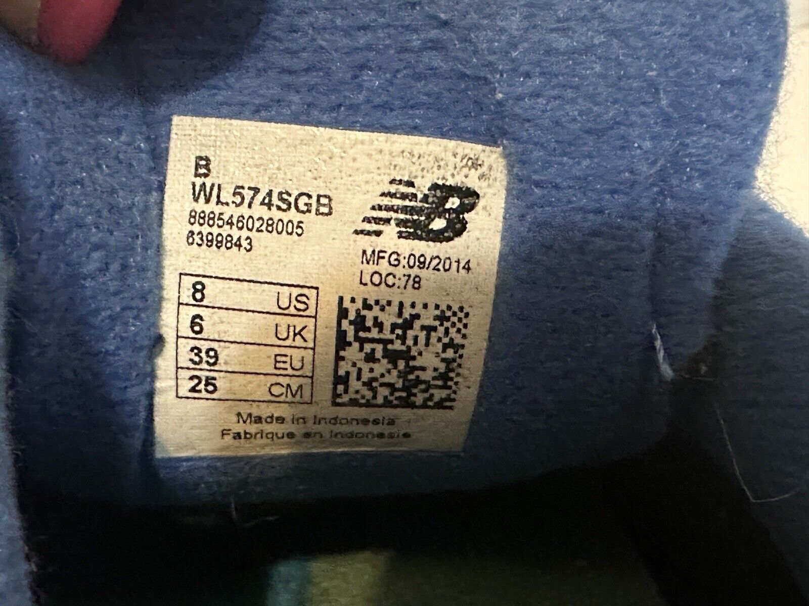 New Balance 574 Blue Women’s Size 8 WL574SGB - image 6