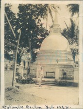 1927 Dome Colombo Ceylon Sri Lanka Chefalo magic Tr 4x3" Orig photo