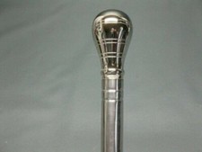 Vintage Luxury Knob Head Handle Stainless Steel Handmade Walking Stick Cane