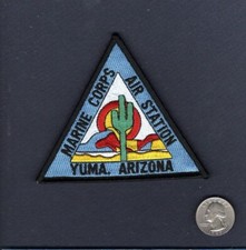Original MCAS Marine Corps Air Station YUMA AZ USMC Squadron Base Patch + V