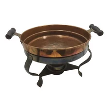 Vintage Copper Tableside Dining Chafing Sterno 25101