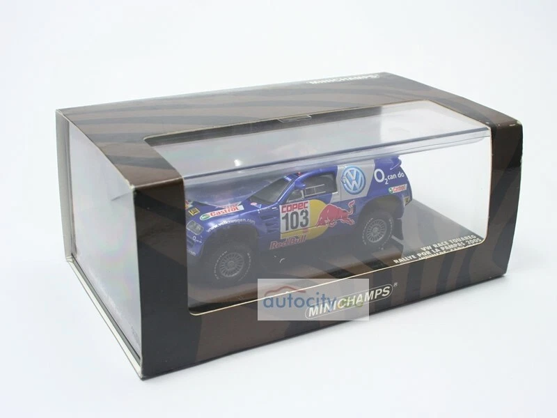 MINICHAMPS VW RACE TOUAREG WINNERS RALLYE POR LA PAMPAS SABY/PERIN 436055303 - Immagine 4 di 4