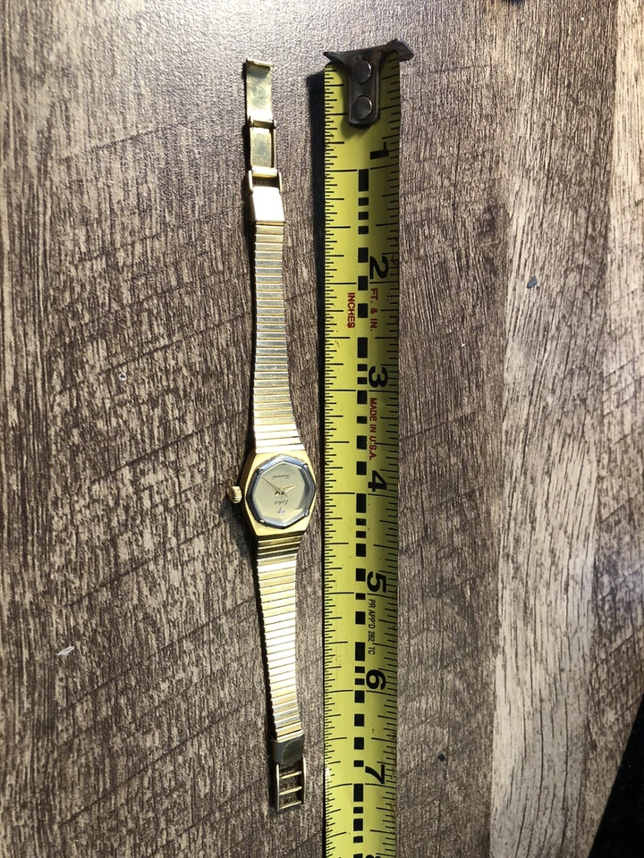 Reloj Pulsera Mujer Eska Vintage Cuarzo Suizo Diamante’s Batería Nueva Foto 4 de 4