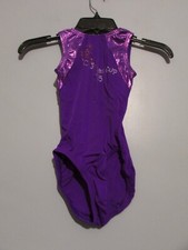 Garland Activewear Girls Purple Leotard Size Large Child EUC  