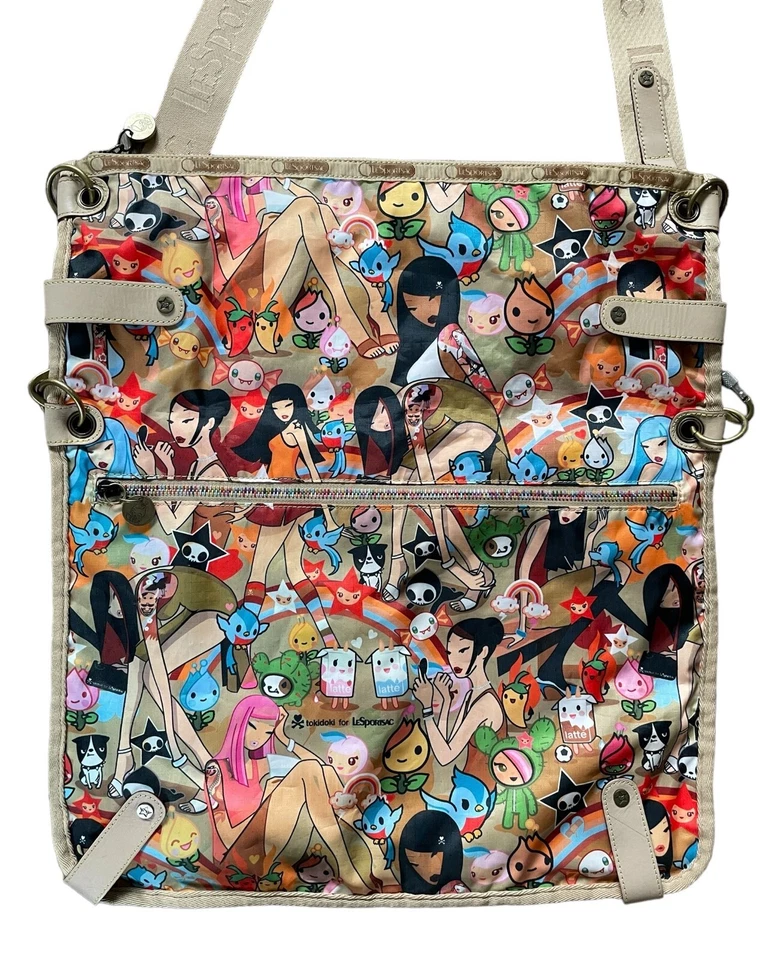 Lesportsac Tokidoki Playground Messenger Bag Crossbody Purse - Rare HTF Pattern - Image 4 of 4