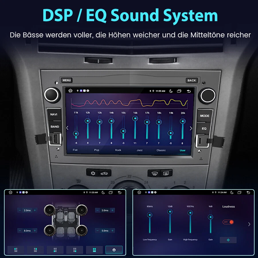 2+64GB Android Autoradio GPS Navi Für Opel Corsa C/D Vectra C Zafira B Antara - Bild 4 von 4