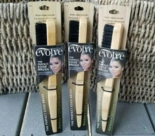 Evolve The Perfect Edge Brush Bamboo Wood Handle & 100% Pure Boar Bristles NEW