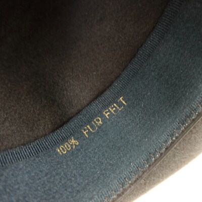 Womens Felt Cowgirl Hat Black Large Fur‎ Fedora Western Casual FIORENTINO ITALY Womens Felt Cowgirl Hat Black Large Fur Fedora Western  main image 2