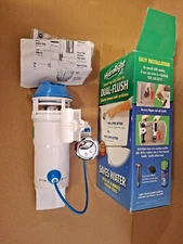Toilet Dual Flush Valve, Fill Valve, Push Button, Toilet Repair Kit HydroRight
