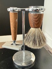 MUhle rytmo 3 pct shaving set. Steamed light ash