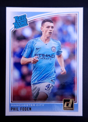 2018-19 Panini Donruss Rated Rookie Phil Foden #179 Rookie RC NM+ QTY+