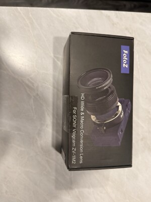 FotoZ 49mm 0.75x Wide Angle Lens, for Sony Vlogcam ZV-1 II Accessories, 2 in 1 