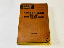OEM Factory Caterpillar Cat Parts Book Manual Catalog Motor Grader No. 14E 12K