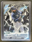 2026 Bowman Mega Junior Caminero Electric Sluggers Chrome Black Refractor #/10