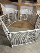 Superyard Gray 26 in. H X 18.5 in. W Plastic Child Safety Gate