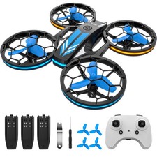 Drones - RC Drone with Auto Hovering and Headless Mode, Quadcopter Blue 