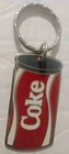 Vintage 1985 Coca-Cola Keychain Metal Soda Can Coke Logo Red Enamel 80s EUC