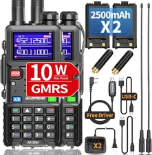Ham Radio 5RM 10W  Radio Handheld Long Range AR-5RM Two Way Radio GMRS NOAA Weat