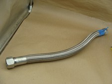 STAINLESS STEEL BRAIDED HOSE 21" LONG 1-1/2" FEMALE FITTINGS