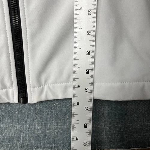 Calvin Klein Men's Jacket Size L White Full Zip Softshell Stretch Coat NWT image 4